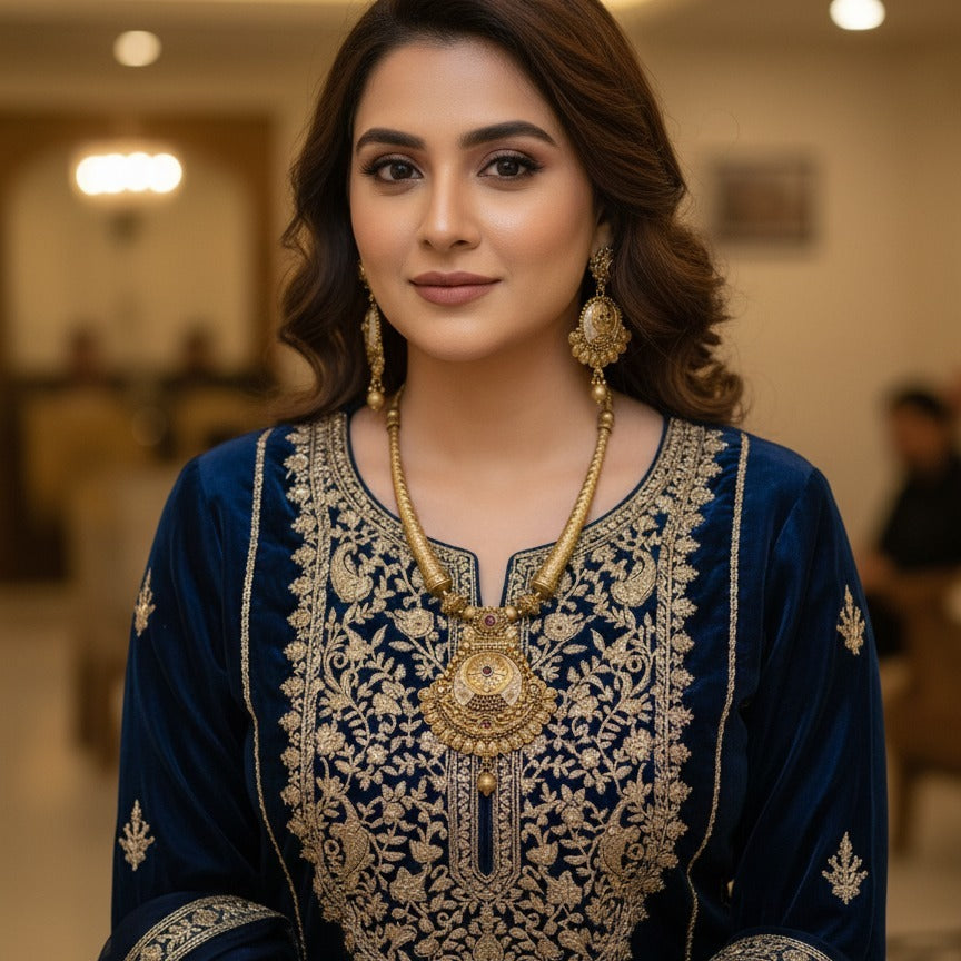 Exquisite Bridal Gold Plated Jewelry Set