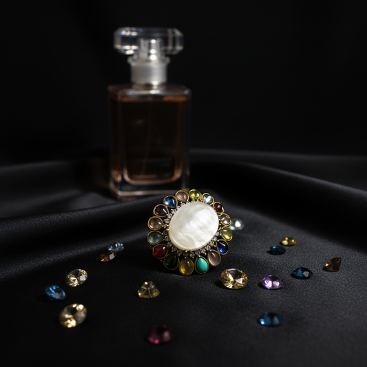 Rainbow Halo Celestial Ring