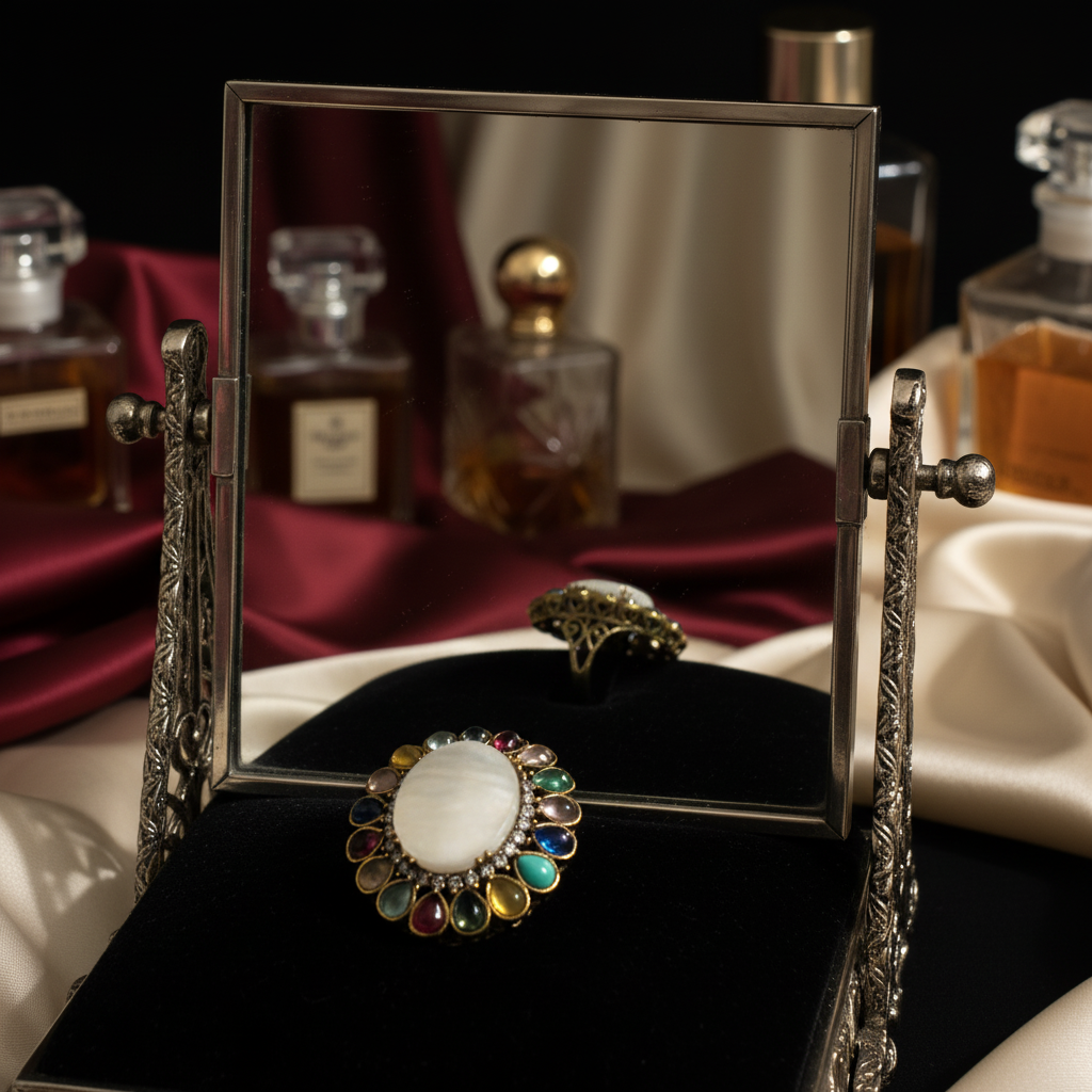 Rainbow Halo Celestial Ring