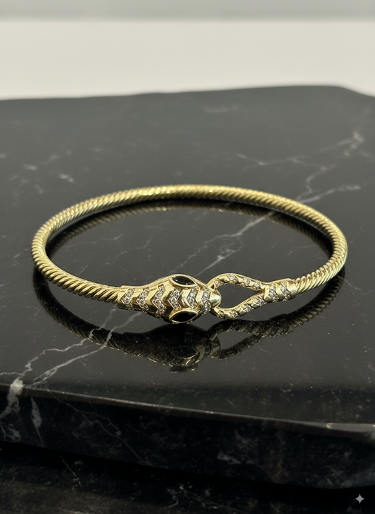 Mystic Serpent Luxe Gold Bracelet