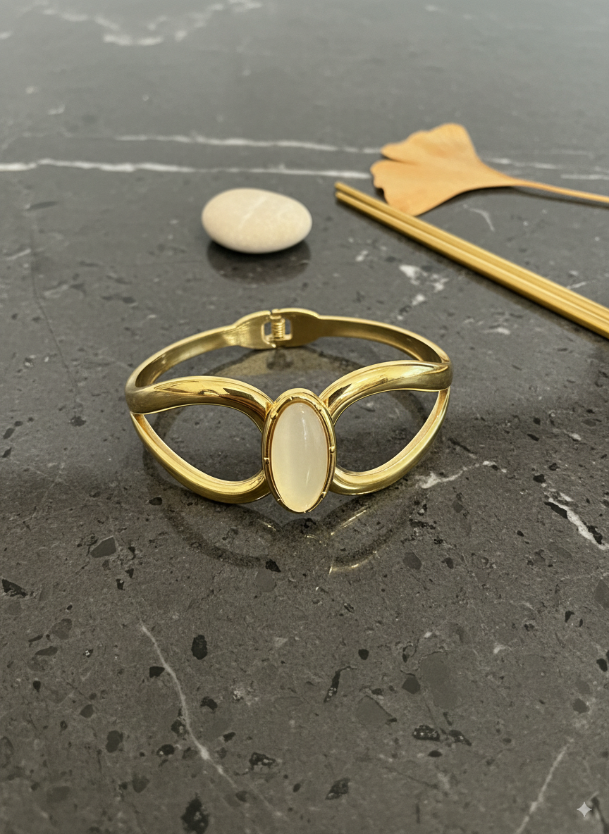 Ivory Charm Statement Bracelet