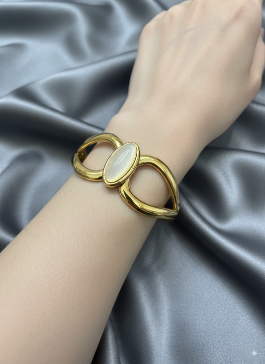 Ivory Charm Statement Bracelet