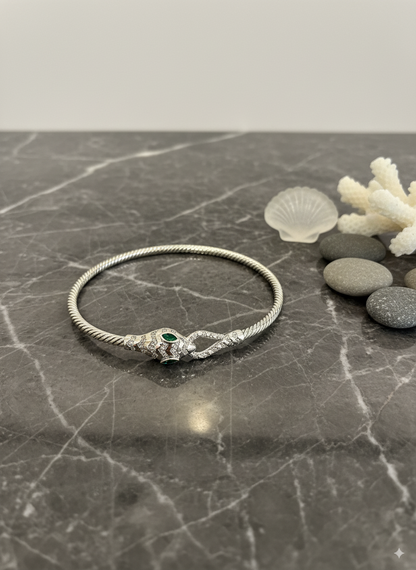 Mystic Serpent Luxe Silver Bracelet