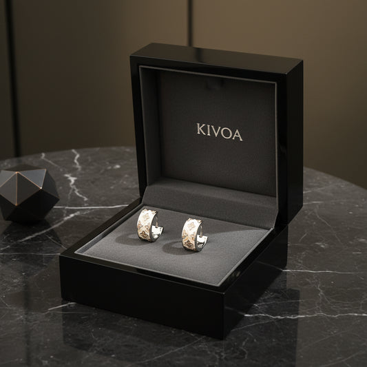 Kivoa Diamond Embrace Hoop Earrings