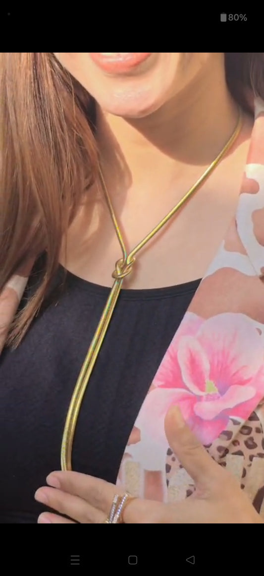 Elegant Gold Bar & Ring Lariat Necklace - Versatile, Modern, & Chic