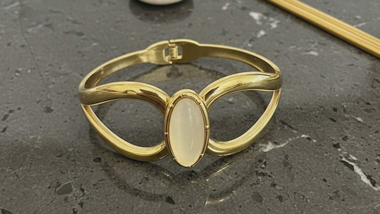 Ivory Charm Statement Bracelet